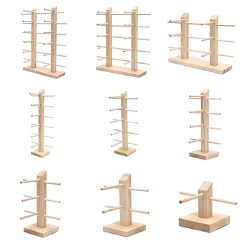 

9 Sizes Multi Layers Glasses Display Show Stand Holder Natural Wood Sun Glasses Eyeglasses Display Rack Stands Shelf