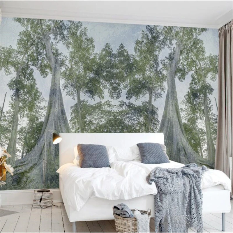 Beibehang-Nordic-personality-forest-forest-trees-large-background-wall-paper-custom-large-mural-environmental-wallpaper (2)