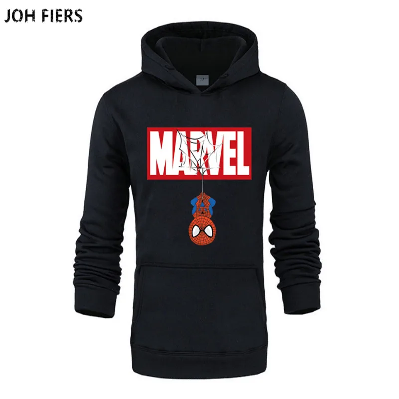 

2019 Autumn Winter MARVEL Hoodies Spiderman Men Hoodie Sweatshirts Tops Casual New Male Tracksuit The Avengers Brand Pullovers