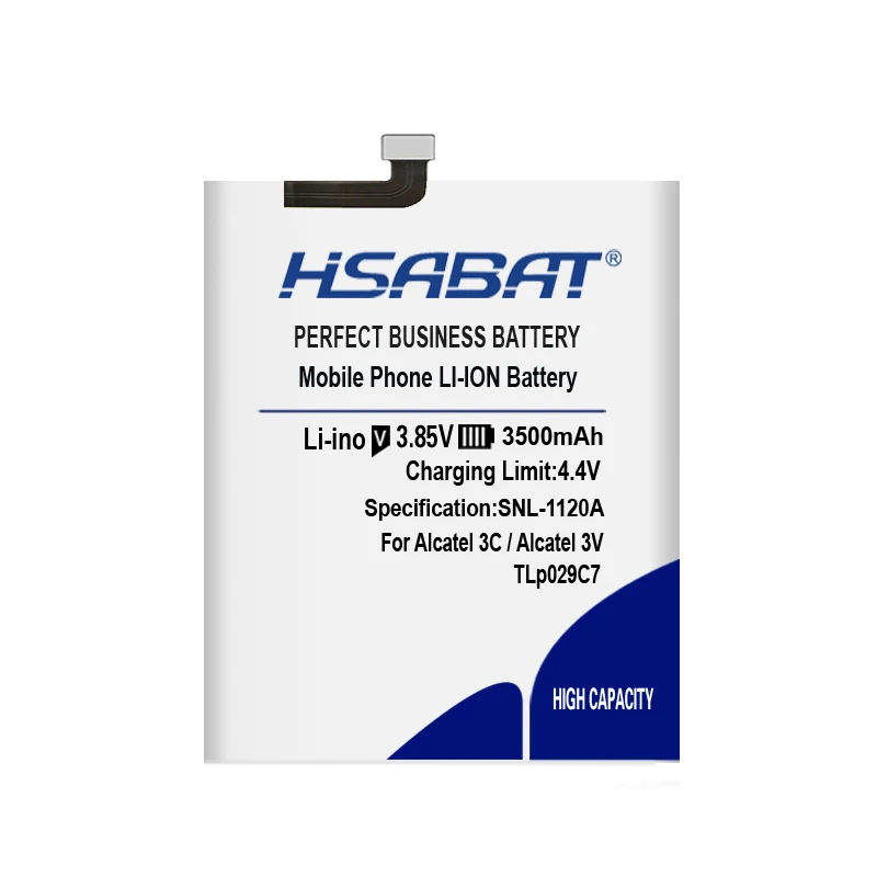HSABAT TLp029C7 3500 мА/ч, Батарея для Alcatel Работает с любым оператором, A30 Fierce A30 плюс 3V One Touch Idol 3C TD-LTE OT5026D OT-5026J OT-5606 батареи