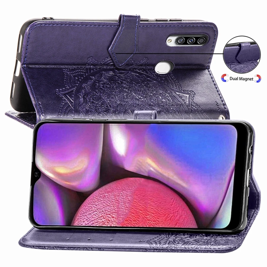 Чехол для телефона samsung A20s с подставкой, флип-чехол для samsung Galaxy A20 s E SM-A207F/DS A207FN A205F A202F, роскошный кожаный чехол-бумажник