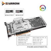 Barrow GPU Water Block For AMD Radeon RX 5700 XT AsRock ASUS Radeon RX
5700 XT 8G support original backplate BS-AMD5700XT-PA