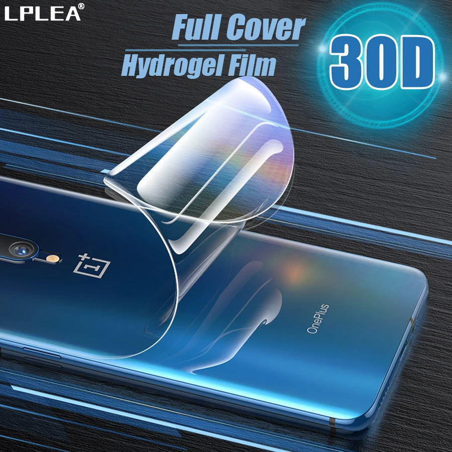 30D полное покрытие Гидрогелевая задняя пленка для Oneplus 7 Pro Защита экрана 7T 6 6T