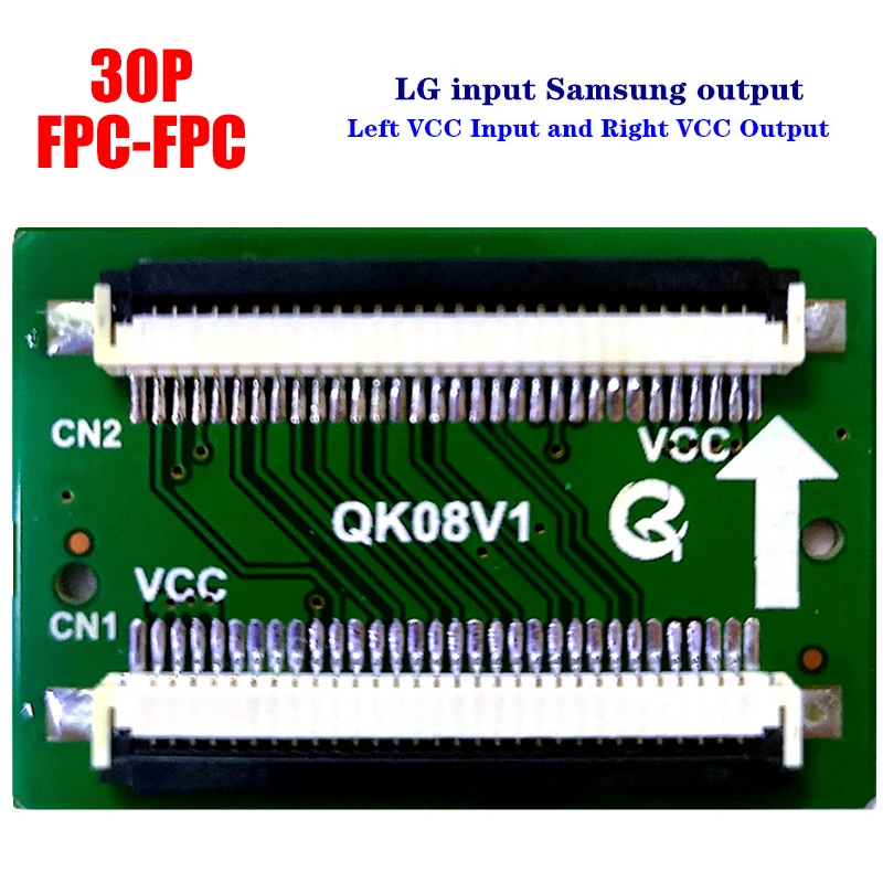 Lvds para Fpc Placa de Sinal Sam para lg 30pin para 30pin Fpc para Lvds lg para Sam Pces Cabo Conector Adaptador Ffc 10 hd - Image 2