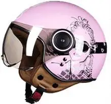 Мотоциклетный 3/4 открытый шлем для женщин и мужчин casco мотокросса электровелосипед велосипед безопасности capacete шлем - Цвет: 15