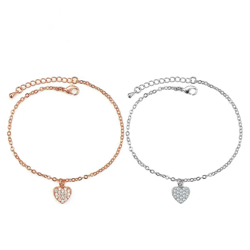 

Deelan Women's Fashion Party Bracelet Adjustable Heart Form Bracelet Jewelry Romantic Wedding Valentine's Day Jewelry