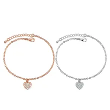 Deelan Женская мода браслет для вечеринки регулируемый браслет в форме сердца ювелирные изделия Романтическая свадьба день Святого Валентина ювелирные изделия