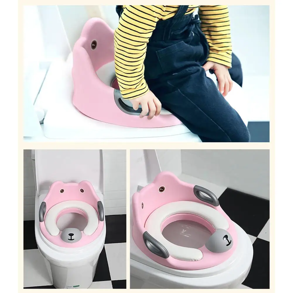 Potty тренировочные сиденья детские круглые и овальные унитазы сиденье детские унитазы тренажер с подлокотниками для детей мальчиков Gril wc