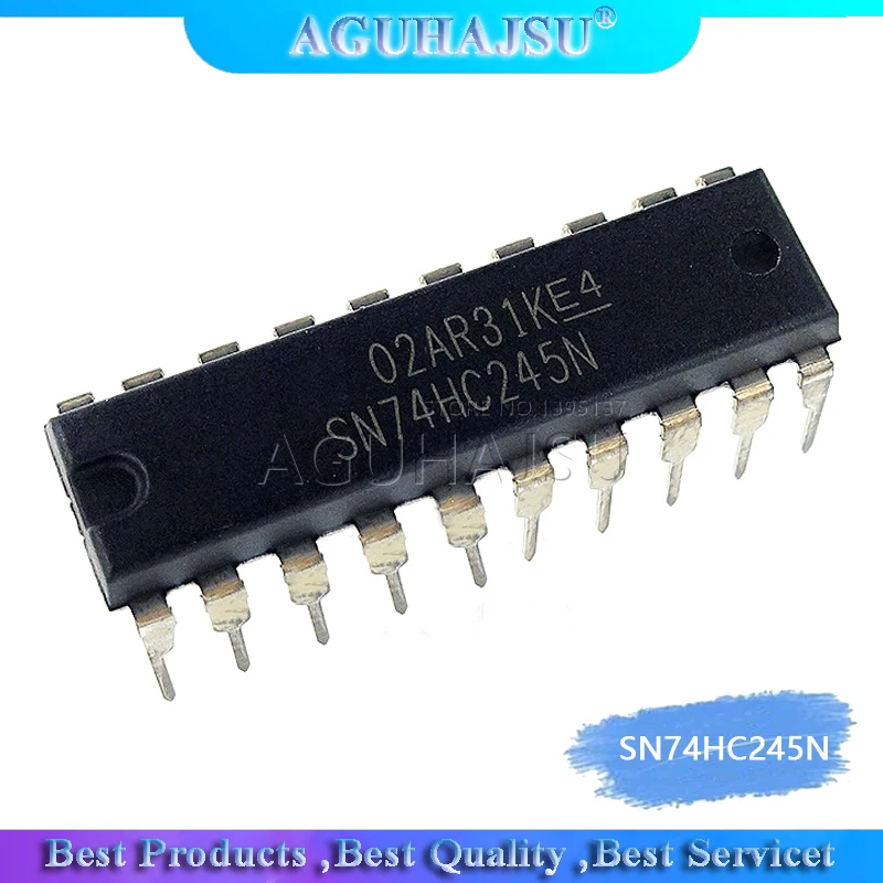 10 шт. SN74HC245N DIP20 SN74HC245 DIP 74HC245N DIP-20 74HC245 HD74HC245P новый и оригинальный IC | Электронные
