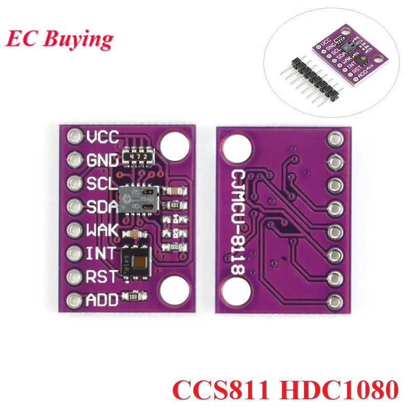 HDC1080 CCS811 Угарный газ CO2 VOCs качество воздуха цифровой датчик температуры и влажности газа модуль электронный DIY для Arduino