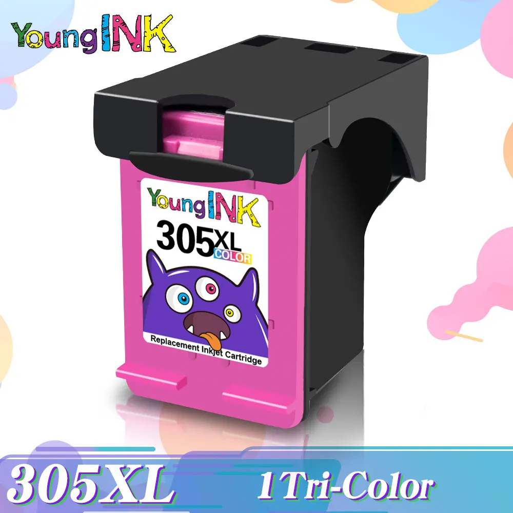 YOUNGINK Replacement Compatible For HP 305 XL HP305 hp305xl 305XL ink cartridge For HP DeskJet 2710 2720 4110 4120 4130 6010 replacement inkjet cartridges Ink Cartridges