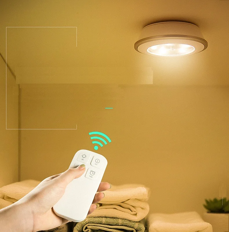 

Simple Bedroom Bedside Lamp Charging LED Night Light Strange New Wireless Remote Control Lights Wardrobe Display Cabinet Light