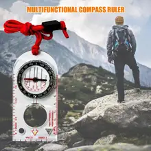 Горячая Компас Карта Портативный двойной шар карты многофункциональный открытый туристический компас ноги линейка для карты для пеших прогулок и путешествий