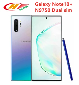 

Samsung Galaxy Note10 Plus Note10+ N9750 Dual sim 256GB ROM 12GB RAM Octa Core 6.8" Snapdragon 855 LTE Mobile Phone