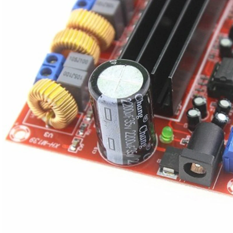 XH M139 2 1 Channel Digital Power Amplifier Board 12V 24V Wide Voltage TPA3116D2 2X50W 100W