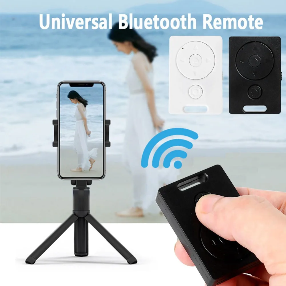 HitTime Универсальный Bluetooth беспроводной селфи пульт дистанционного управления камера затвора запись Мультимедиа Видео релиз для iphone Android
