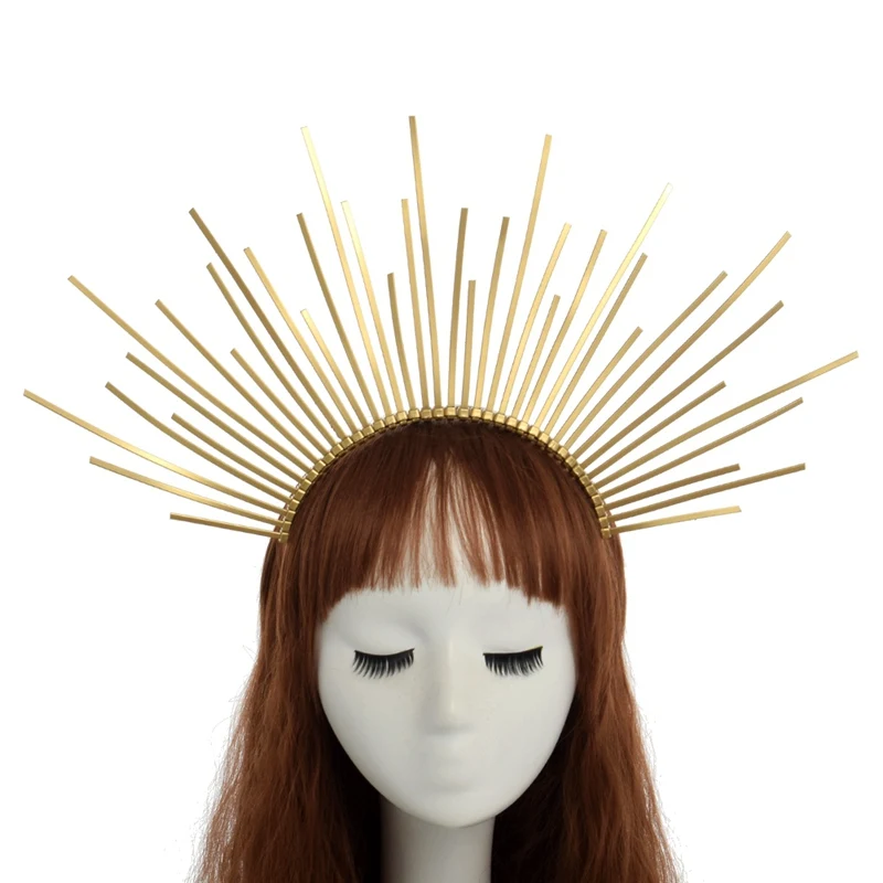 Halo Корона головная повязка Sunburst Спайк Мэри женский костюм на Хэллоуин головной убор