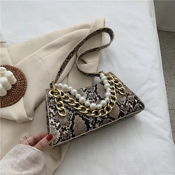 

ins net red envelope female 2020 new Korean niche temperament snake bagu bag western-style shoulder underarm bag