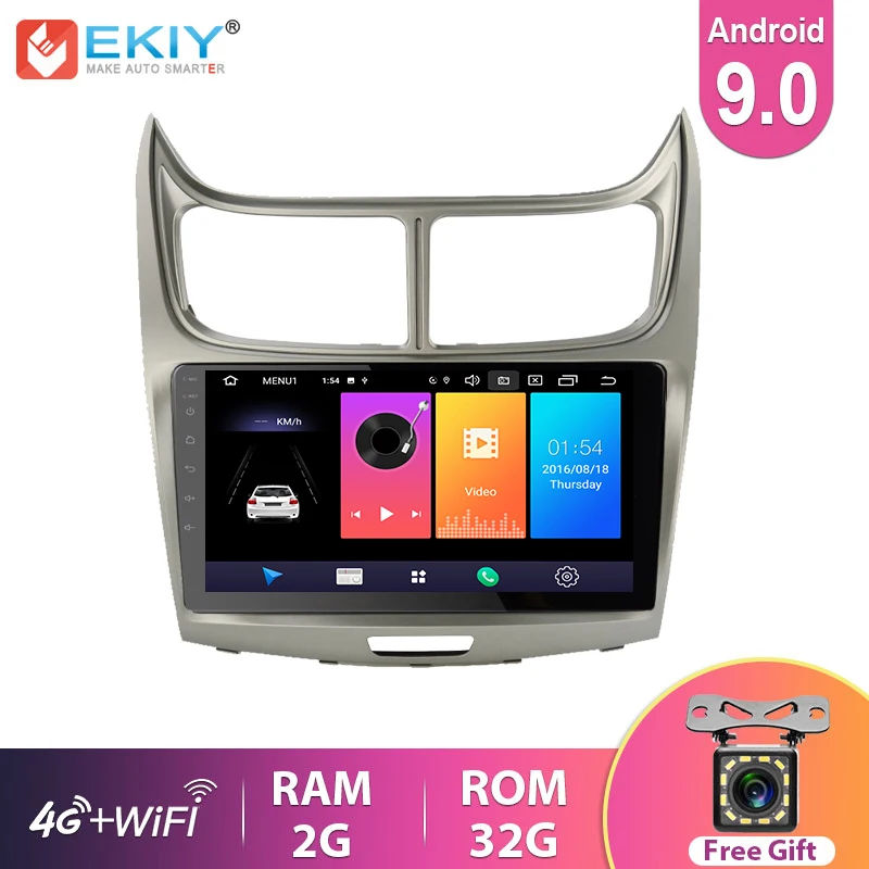 US $116.21 EKIY 9 IPS Android 90 Car Multimedia Radio Player For Chevrolet Sail 20102013 GPS Navigation 3G4G Audio Auto Stereo Video