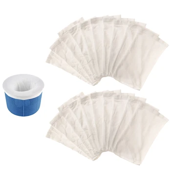

Filter Savers Pool Skimmer Socks Nylon Pool Filter Socks for Baskets and Skimmers White Basket Is Not Included
