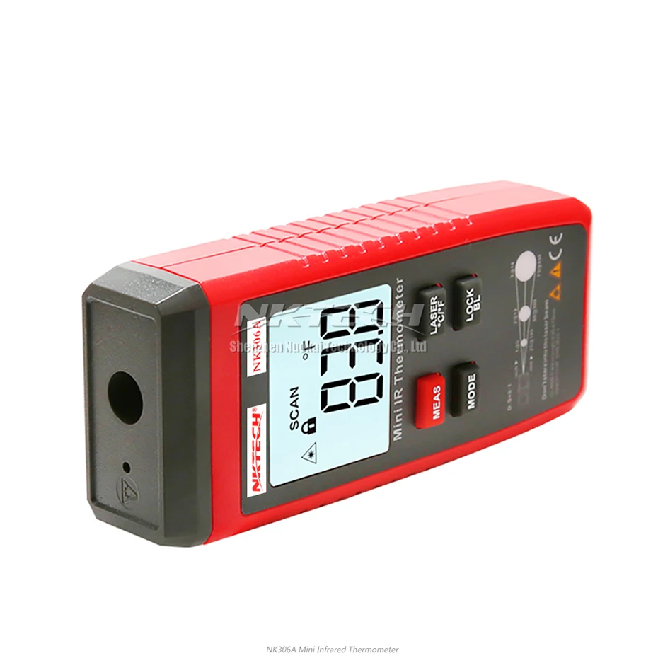 NKTECH NK306A цифровой инфракрасный термометр Мини ЖК-тестер-35~ 300/-31~ 572F ИК-измеритель температуры C/F Пирометр 250 мс отклик