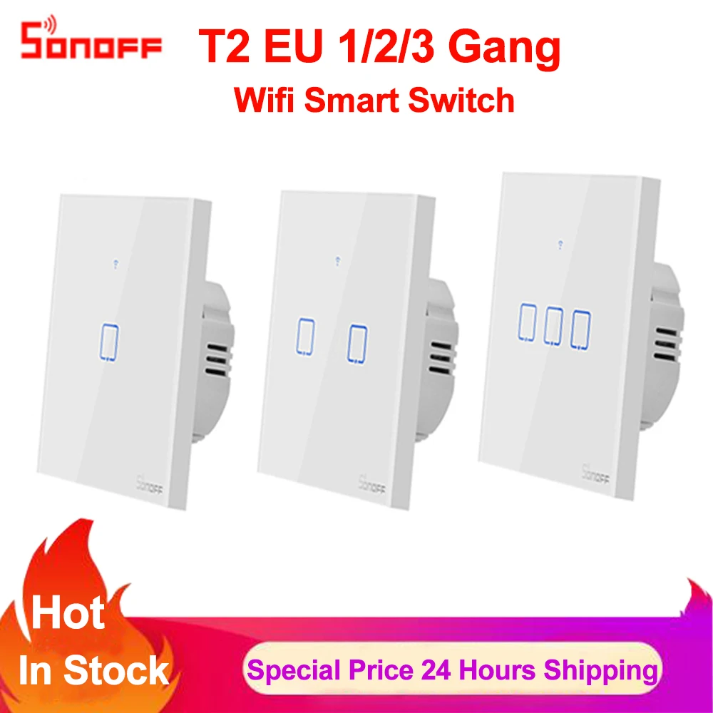 Умный Wi Fi переключатель Sonoff TX T2 ЕС 1 2 3 клавиши дистанционное управление дом RF