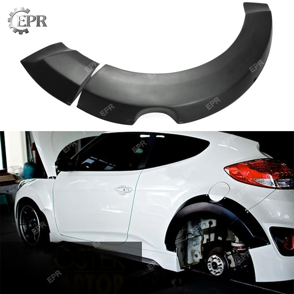 

FRP Rear Fender Set For Hyundai Veloster LP Fiber Glass Wide Body Fender Wheel Flare Trim Accessories For Veloster Lordpower