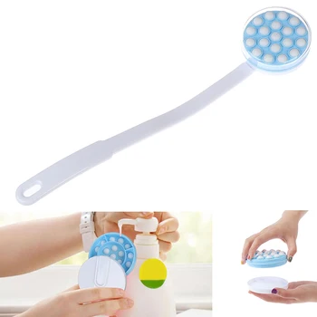 

Bath Brush Long Handled Lotion Oil Cream Applicator Body Leg Back Massager Bath Brush Plastics Long Handle Bath Brush