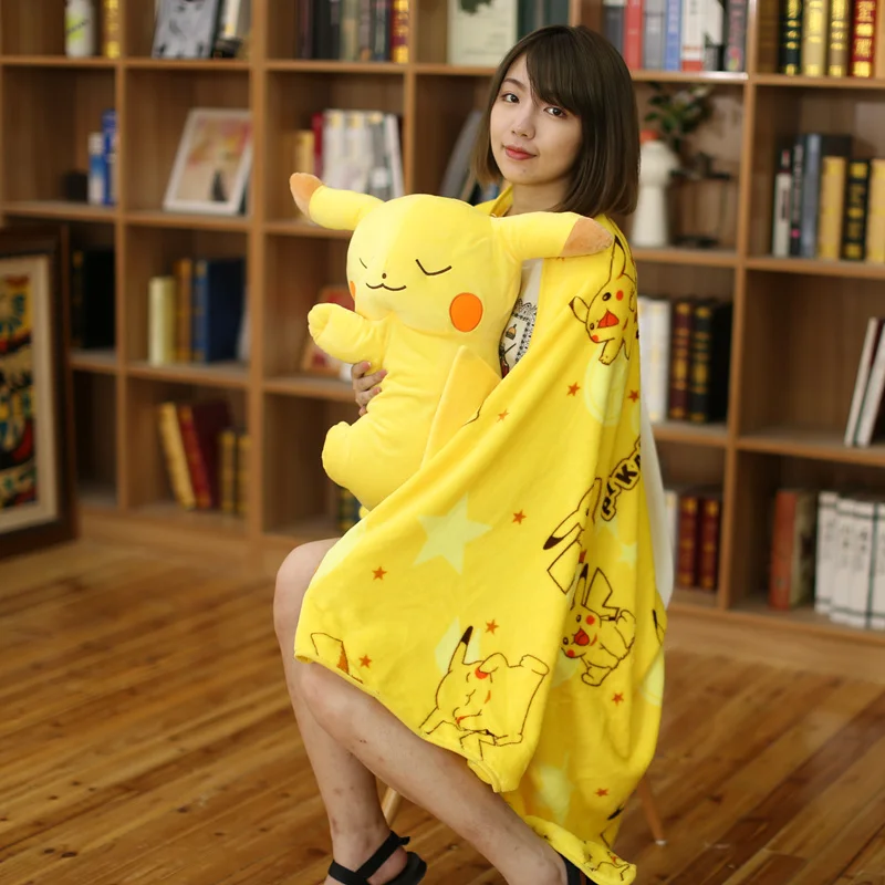 Explosion style cute plush toy pillow doll cape autumn home essential animation Pikachu pillow cushion doll gift cushion