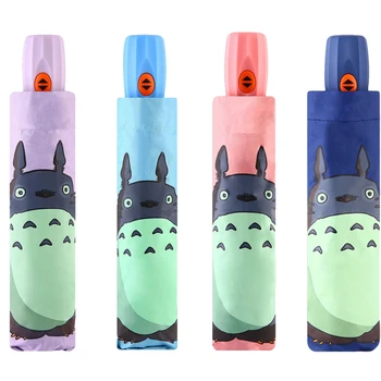 

Automatic Cartoon sunny umbrella Super Mini Umbrella boys Sunny Parasol girls Cat umbrella 3 Folding paraguas plegable SYT-1