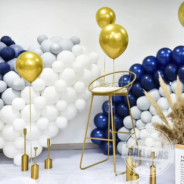 Balloons Birthday Party Decoration Gold White  Gold White Wedding  Decoration - Latex - Aliexpress