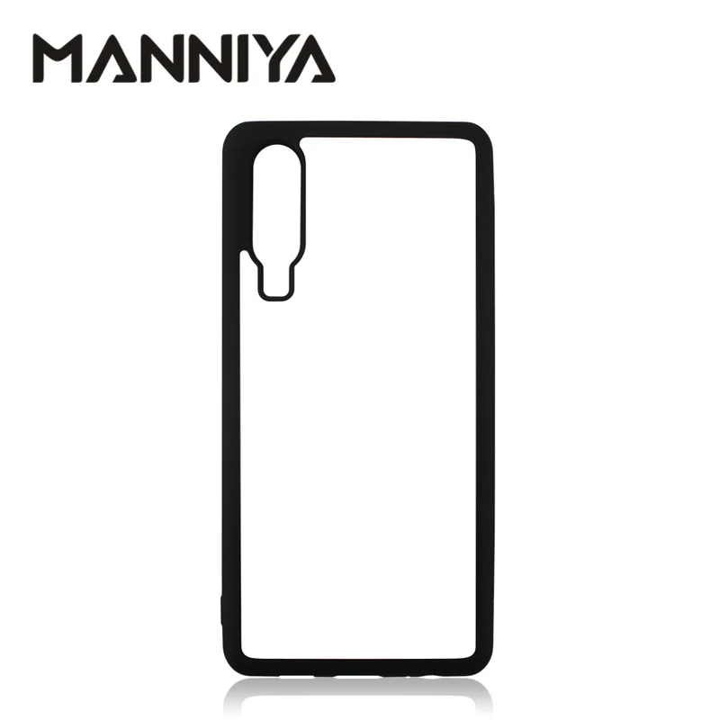 MANNIYA for Huawei P40 P30 P Smart 2021 Blank Sublimation rubber Case with Aluminum Inserts 10pcs/lot