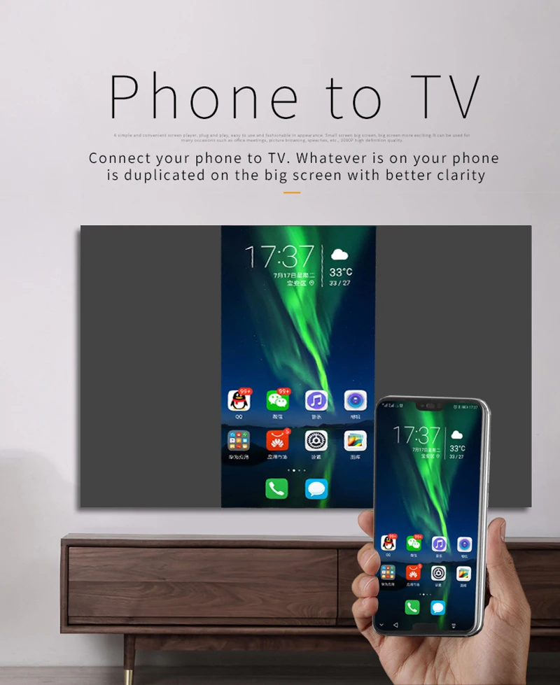 2 4G/5G 4K беспроводной WiFi зеркальный кабель HDTV Аудио Видео адаптер 1080P экран дисплей
