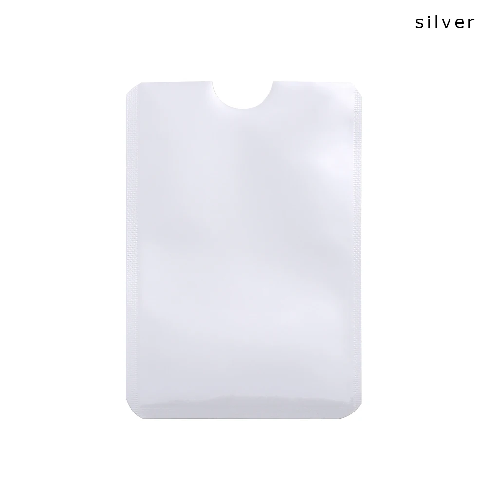 Style 3-silver 5 шт., защита от кражи для RFID, защита для кредитных карт, блокировка, держатель для карт, рукав, кожаный чехол, Защита, Чехол для банковских карт, новинка - Цвет: Style 3-silver