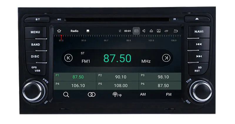 Cheap 7 Inch Android 9.0 Octa core Car DVD Stereo Player For Audi A4 S4 2002-2008 Canbus WIFI Radio GPS Bluetooth Multimedia Carplay 9