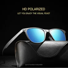 Мужские Винтажные алюминиевые поляризованные солнцезащитные очки, классические антибликовые брендовые солнцезащитные очки для вождения с покрытием линз, очки для вождения для мужчин/женщин