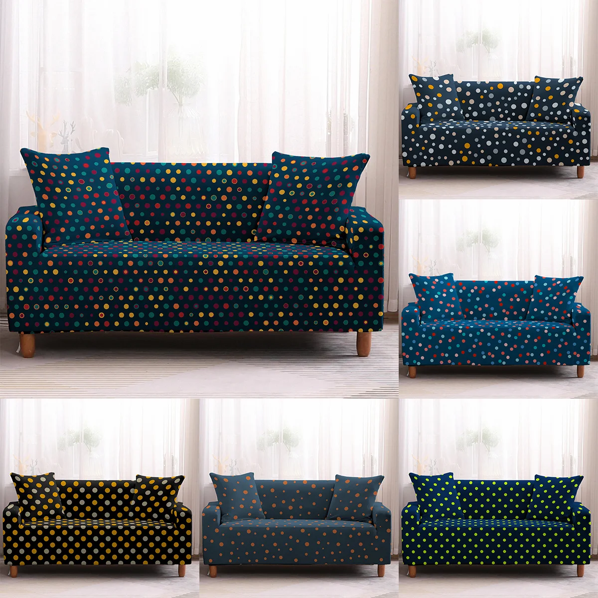 Sofa Cover Stretch Furniture Covers Elastic Sofa Covers For Living Room Slipcover sofa seat spandex couch 1-4 seate