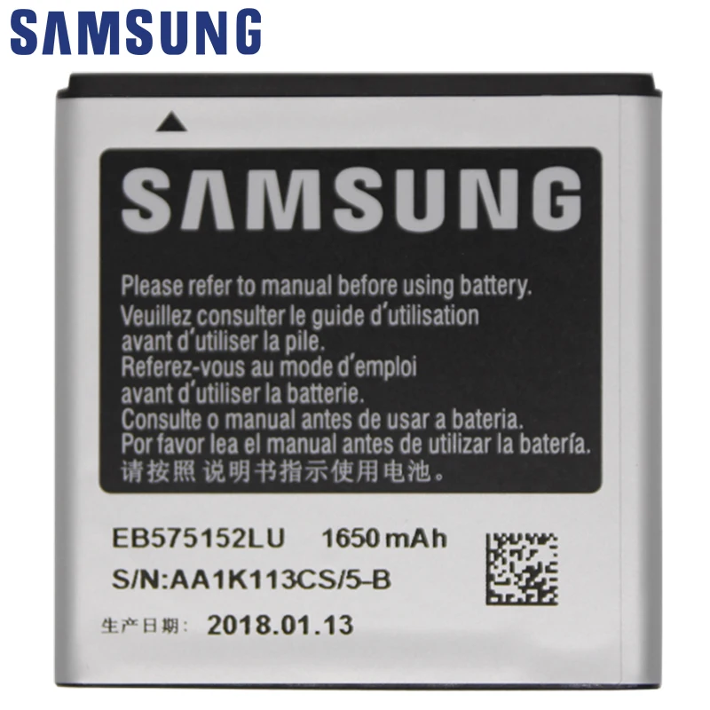 Samsung телефон Батарея EB575152LU 1650 ма-ч для samsung Galaxy S I9000 I9003 I589 I8250 I919 D710 I779 i9105 батареи