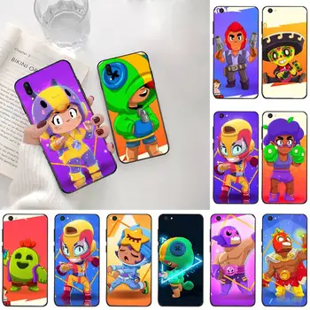 Перейти на Алиэкспресс и купить Милый чехол Gbrawl Stars TPU Мягкий силиконовый чехол для телефона чехол для Vivo Y91c Y17 Y51 Y67 Y55 Y93 Y81S Y19 V17 vivo s5