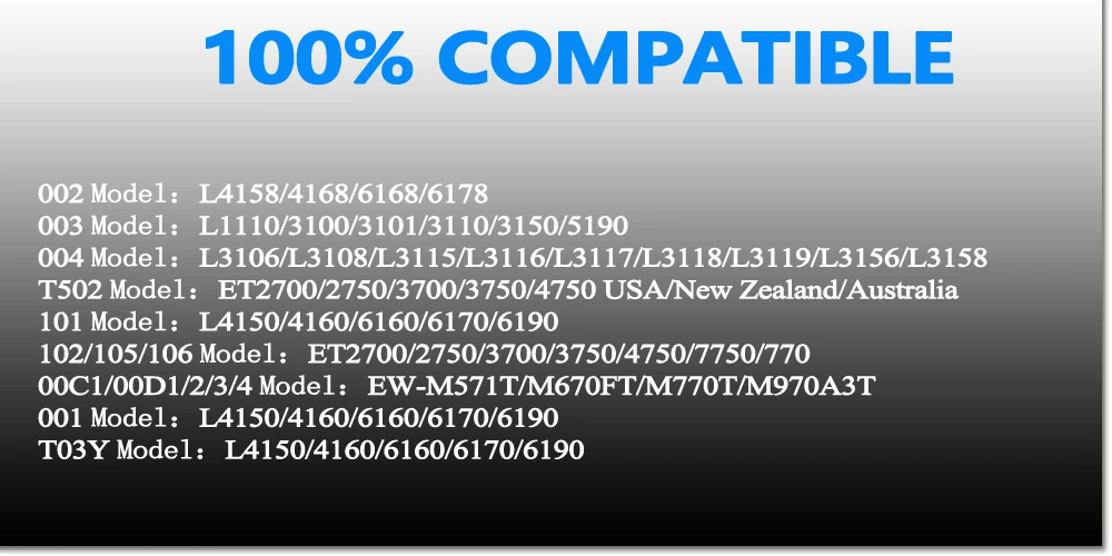 L1800, L800, L3110, 003, L3110, L3100, L3101,