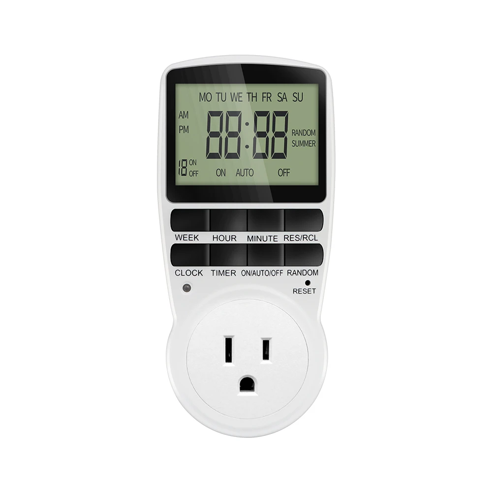 Programmable Digital Timer Switch for Kitchen Appliances with 24/7 Custom Scheduling
