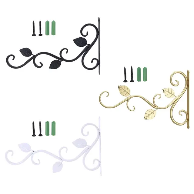 Európai Stílusú Fal Függő Virágcserép Tartó Tartóhorog Vasaló Növények Erkély Otthoni Dekoráció - Image 6