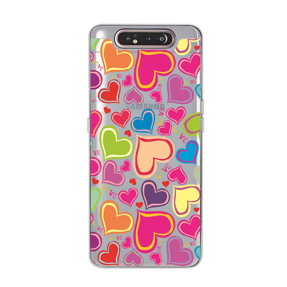 Чехлы для телефонов ciciber для samsung Galaxy A50 A70 A80 A40 A30 A20 A60 A10 A20e, мягкий силиконовый чехол из ТПУ с изображением сердца и воздушных шаров