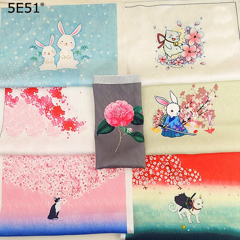 

DIY Manual cloth gambiered guangdong gauze locate the cloth cartoon printed 18*27cm