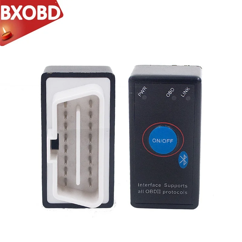 10 шт. ELM327 Bluetooth V1.5 с выключателем питания ODB2 ODBII OBD II ELM 327 Тестер автодиагностика