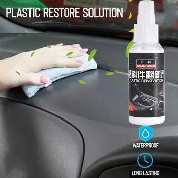 

100ml Car Plastic Instrument Panel Wax Restore Agent Wax Reducing Agent Auto Interior For Renovated Coating Maintenance Agent