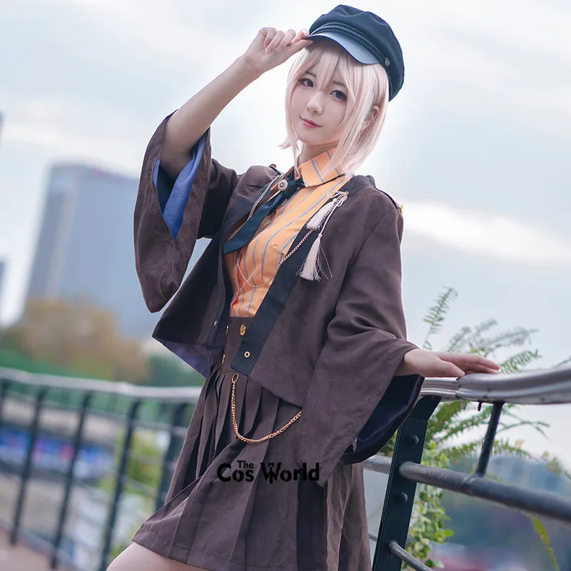 FGO Fate Grand Order Okita Souji Moon униформа для девушки, пальто, рубашка, платье, аниме, костюмы для косплея