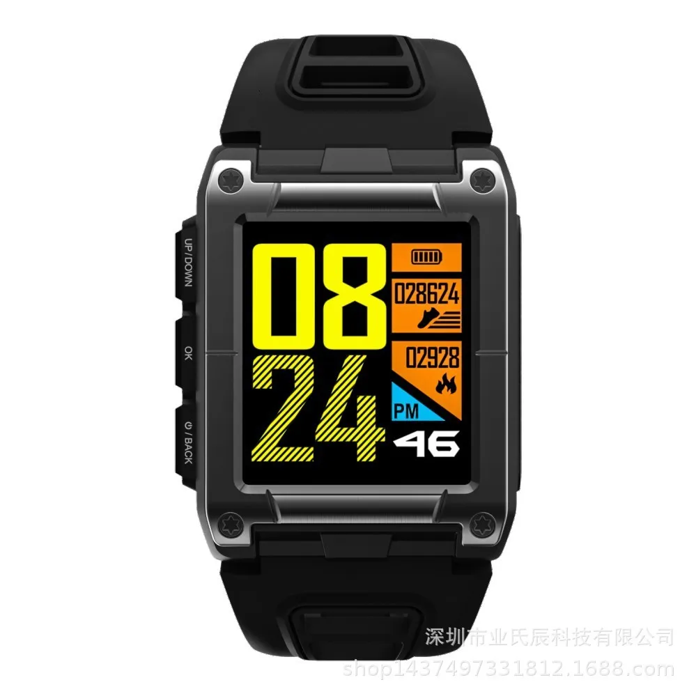Gps Спорт IP68 Водонепроницаемый плавание Смарт часы монитор сердечного ритма термометр альтиметр цветной экран Smartwatch