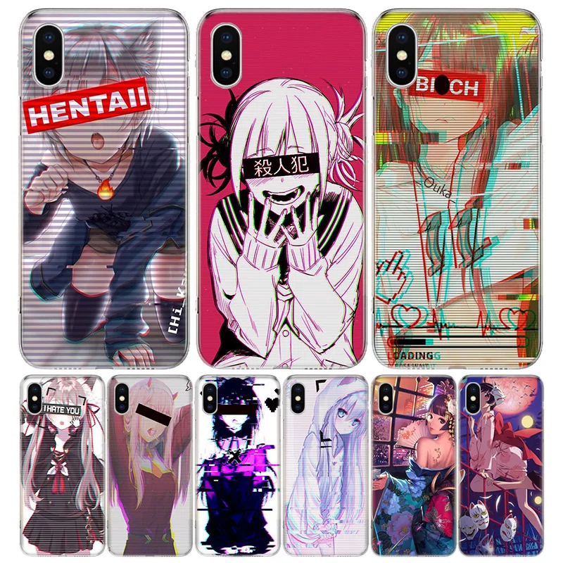 Чехол для телефона в стиле аниме Vaporwave iPhone 11 12 Mini Pro 7 6X8 6S Plus XS MAX + XR 5S SE 10 Ten