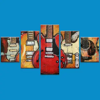 

Size 20 X 30 X 2 + 20 X 40 X 2 + 20 X 50 X 1cm Canvas Home & Living Painting Poster Canvas Painting Guitars Wall Guitar